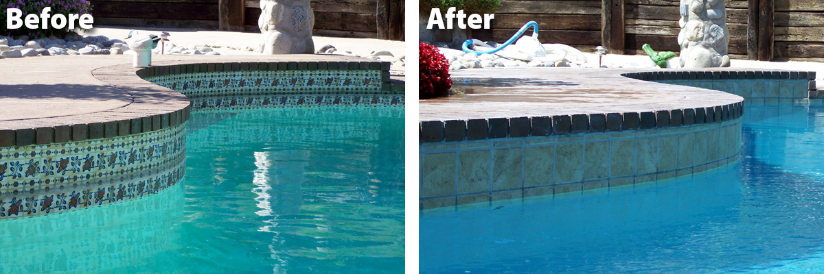Swimming Pool Remodel Before & After