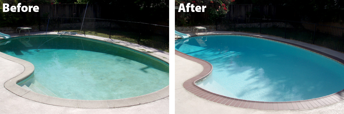 Swimming Pool Remodel Before & After